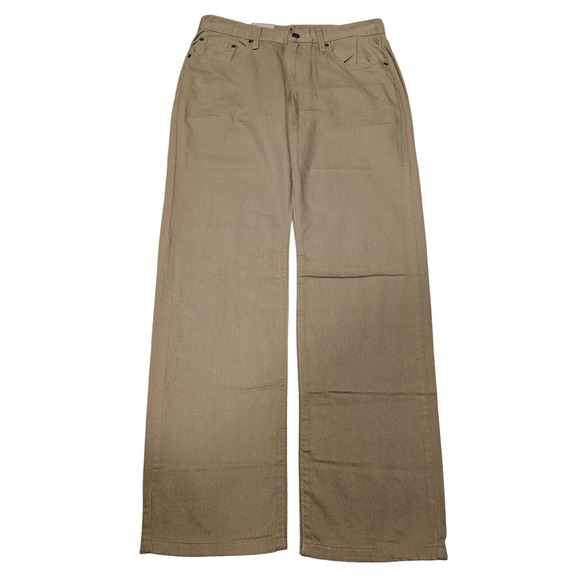 Levi's Denim - Levi's Middy Straight Pants Womens 28x30 Tan Brown Mid Rise Twill New NWT‎
